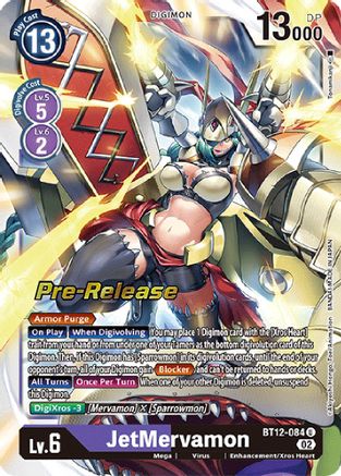 JetMervamon (BT12-084) [Across Time Pre-Release Cards] Foil - Deck Out Gaming