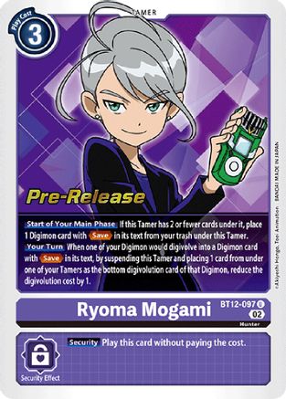 Ryoma Mogami (BT12-097) [Across Time Pre-Release Cards] Foil - Deck Out Gaming