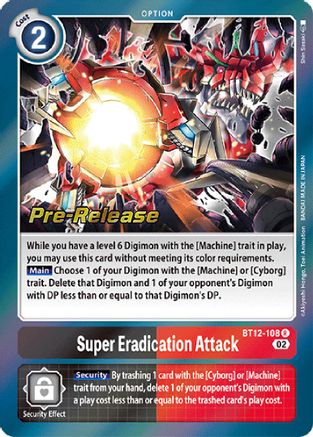 Super Eradication Attack (BT12-108) [Across Time Pre-Release Cards] - Deck Out Gaming