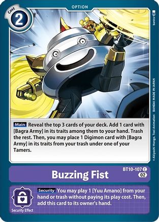 Buzzing Fist (BT10-107) [Revision Pack Cards] - Deck Out Gaming