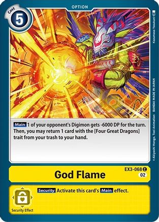 God Flame (EX3-068) [Revision Pack Cards] - Deck Out Gaming