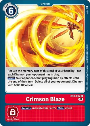 Crimson Blaze (BT8-097) [Revision Pack Cards] - Deck Out Gaming