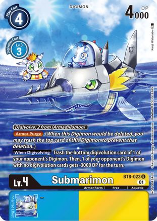 Submarimon (Official Tournament Pack Vol.9) (BT8-023) [New Awakening] Foil - Deck Out Gaming