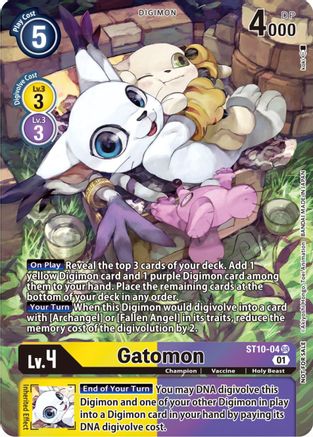 Gatomon (Official Tournament Pack Vol.9) (ST10-04) [Starter Deck 10: Parallel World Tactician] Foil - Deck Out Gaming