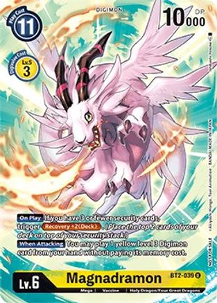 Magnadramon (Across Time Pre-Release) (BT2-039) [Release Special Booster] Foil - Deck Out Gaming