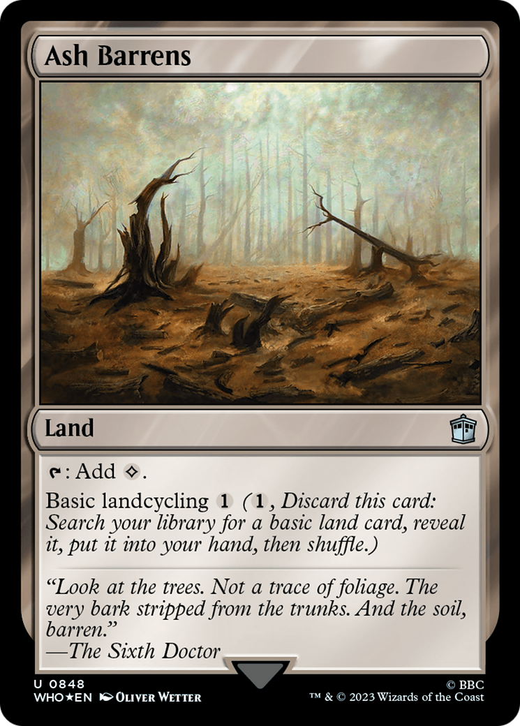 Ash Barrens (Surge Foil) (848) [Doctor Who] foil - Deck Out Gaming