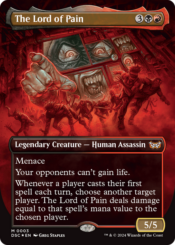 The Lord of Pain (Borderless) (3) [Duskmourn: House of Horror Commander] - Deck Out Gaming