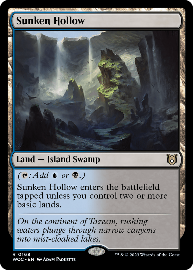 Sunken Hollow (168) [Wilds of Eldraine Commander] - Deck Out Gaming
