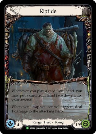 Riptide - HER081 (HER081) [Flesh and Blood: Promo Cards] Rainbow Foil - Deck Out Gaming
