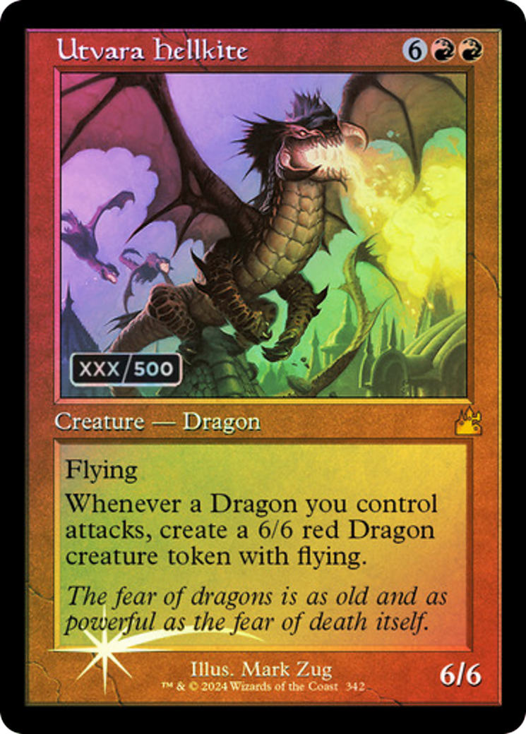 Utvara Hellkite (Retro Frame) (Serial Numbered) (342) [Ravnica Remastered] foil - Deck Out Gaming