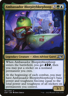 Ambassador Blorpityblorpboop (161) [Unfinity] - Deck Out Gaming