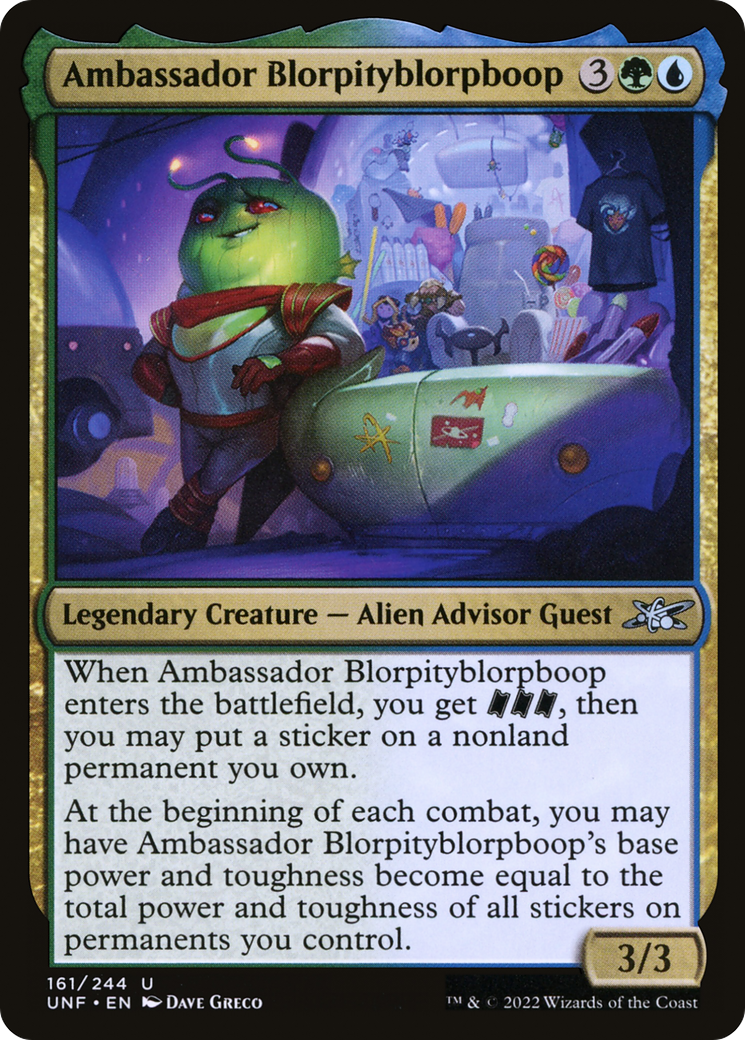 Ambassador Blorpityblorpboop (161) [Unfinity] - Deck Out Gaming