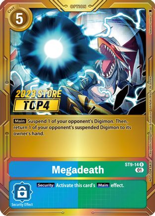 Megadeath (2023 Store Top 4) (ST9-14) [Starter Deck 09: Ultimate Ancient Dragon] Foil - Deck Out Gaming