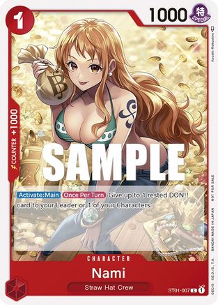 Nami (Tournament Pack Vol. 3) [Participant] (ST01-007) [One Piece Promotion Cards] - Deck Out Gaming