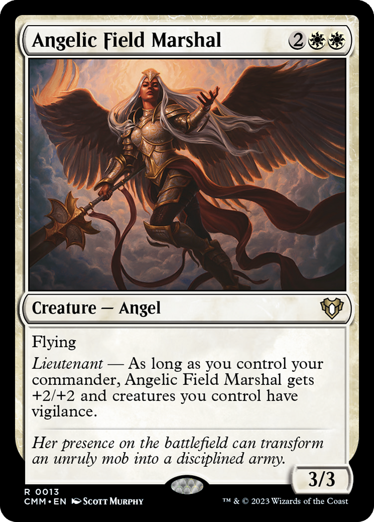 Angelic Field Marshal (13) [Commander Masters] foil - Deck Out Gaming