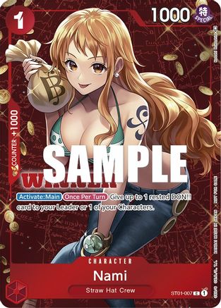 Nami (Tournament Pack Vol. 3) [Winner] (ST01-007) [One Piece Promotion Cards] Foil - Deck Out Gaming