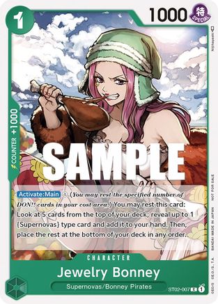 Jewelry Bonney (Tournament Pack Vol. 3) [Participant] (ST02-007) [One Piece Promotion Cards] - Deck Out Gaming