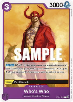 Who's.Who (Tournament Pack Vol. 3) [Participant] (ST04-010) [One Piece Promotion Cards] - Deck Out Gaming