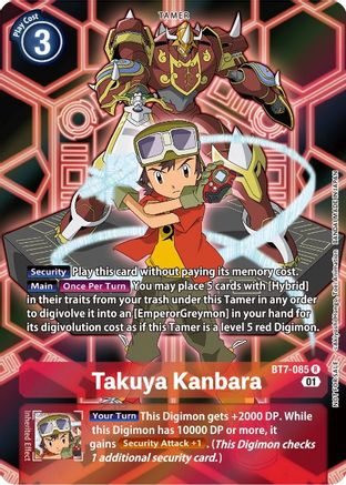 Takuya Kanbara (D-Scanner Alternate Art) (BT7-085) [Next Adventure] Foil - Deck Out Gaming