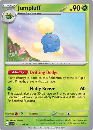Jumpluff (3) [SV02: Paldea Evolved] Reverse Holofoil - Deck Out Gaming