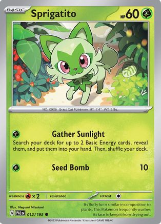 Sprigatito - 012/193 (12) [SV02: Paldea Evolved] - Deck Out Gaming