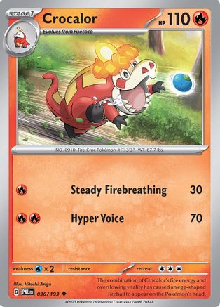 Crocalor - 036/193 (36) [SV02: Paldea Evolved] - Deck Out Gaming