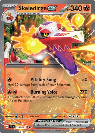 Skeledirge ex - 037/193 (37) [SV02: Paldea Evolved] Holofoil - Deck Out Gaming