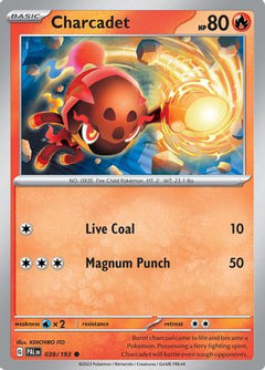 Charcadet - 039/193 (39) [SV02: Paldea Evolved] - Deck Out Gaming