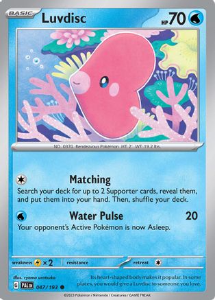 Luvdisc (47) [SV02: Paldea Evolved] - Deck Out Gaming