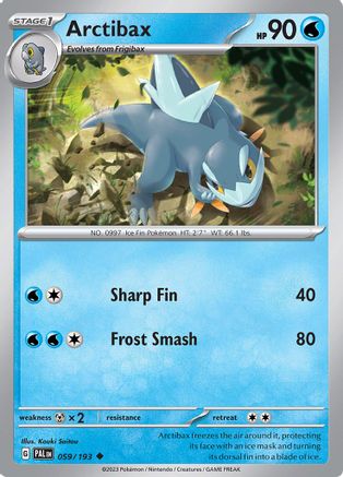Arctibax - 059/193 (59) [SV02: Paldea Evolved] - Deck Out Gaming