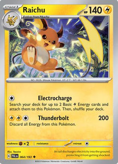 Raichu - 064/193 (64) [SV02: Paldea Evolved] - Deck Out Gaming