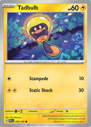 Tadbulb - 078/193 (78) [SV02: Paldea Evolved] - Deck Out Gaming