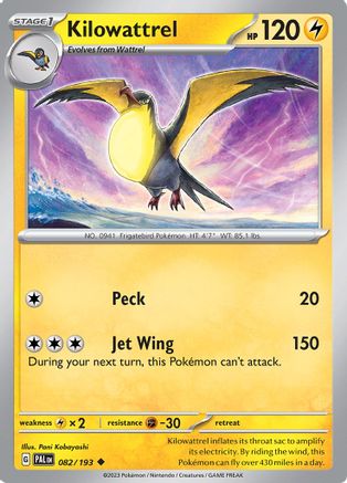 Kilowattrel (82) [SV02: Paldea Evolved] - Deck Out Gaming