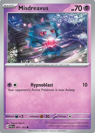 Misdreavus (87) [SV02: Paldea Evolved] - Deck Out Gaming