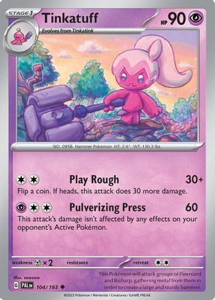 Tinkatuff - 104/193 (104) [SV02: Paldea Evolved] - Deck Out Gaming