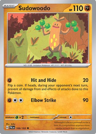 Sudowoodo (109) [SV02: Paldea Evolved] - Deck Out Gaming
