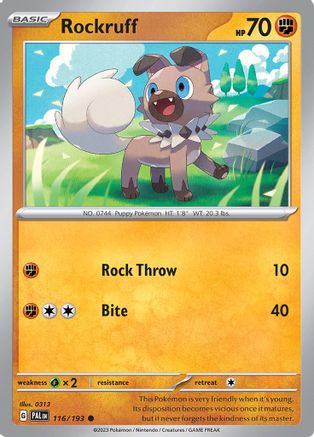 Rockruff (116) [SV02: Paldea Evolved] - Deck Out Gaming