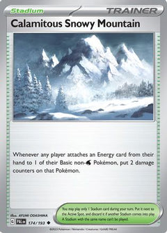Calamitous Snowy Mountain (174) [SV02: Paldea Evolved] - Deck Out Gaming