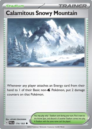 Calamitous Snowy Mountain (174) [SV02: Paldea Evolved] - Deck Out Gaming
