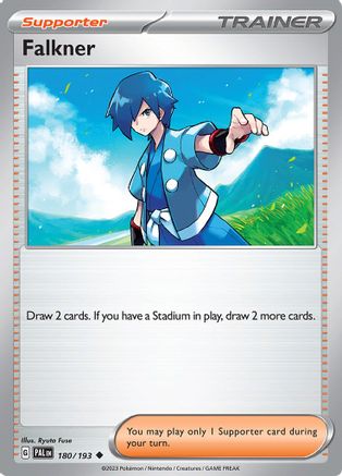 Falkner - 180/193 (180) [SV02: Paldea Evolved] - Deck Out Gaming