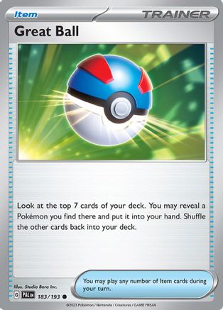 Great Ball (183) [SV02: Paldea Evolved] - Deck Out Gaming