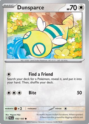 Dunsparce (156) [SV02: Paldea Evolved] - Deck Out Gaming