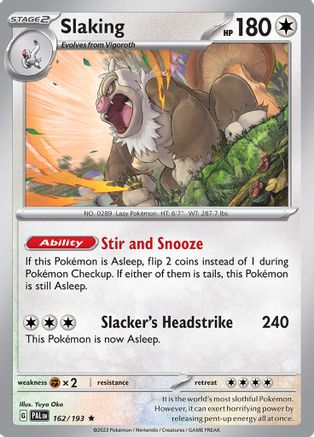 Slaking (162) [SV02: Paldea Evolved] Reverse Holofoil - Deck Out Gaming