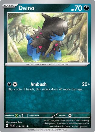 Deino (138) [SV02: Paldea Evolved] - Deck Out Gaming