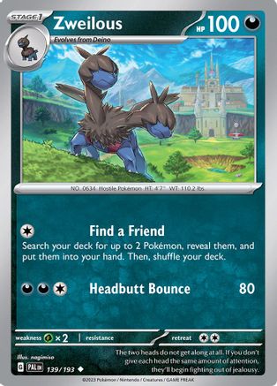 Zweilous (139) [SV02: Paldea Evolved] - Deck Out Gaming