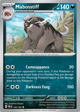 Mabosstiff (143) [SV02: Paldea Evolved] - Deck Out Gaming