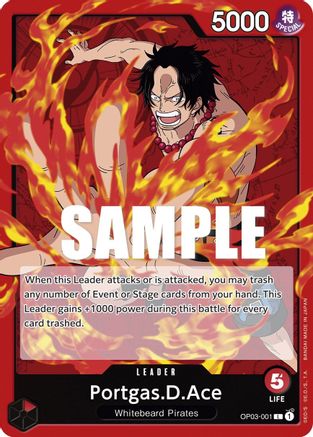 Portgas.D.Ace (OP03-001) [Pillars of Strength] - Deck Out Gaming