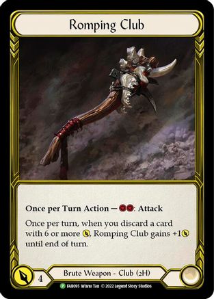 Romping Club - FAB095 (FAB095) [Flesh and Blood: Promo Cards] Cold Foil - Deck Out Gaming