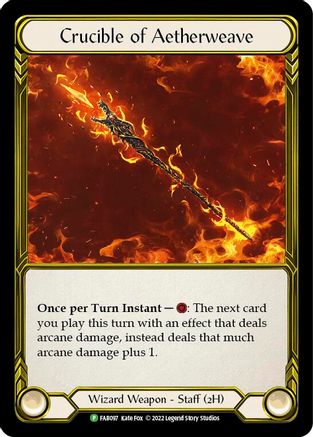 Crucible of Aetherweave - FAB097 (FAB097) [Flesh and Blood: Promo Cards] Cold Foil - Deck Out Gaming