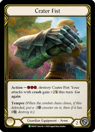 Crater Fist - FAB107 (FAB107) [Flesh and Blood: Promo Cards] Cold Foil - Deck Out Gaming